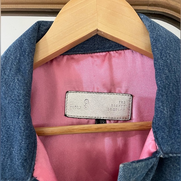 Pink Lined Jean Jacket - The Mighty Company - Picture 3 of 8
